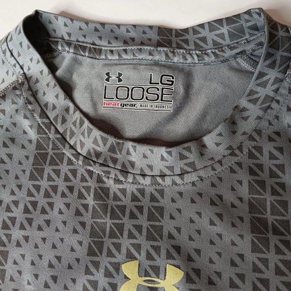 PITT University of Pittsburgh Panthers Under Armour L Loose T Shirt Heat Gear - Picture 5 of 10